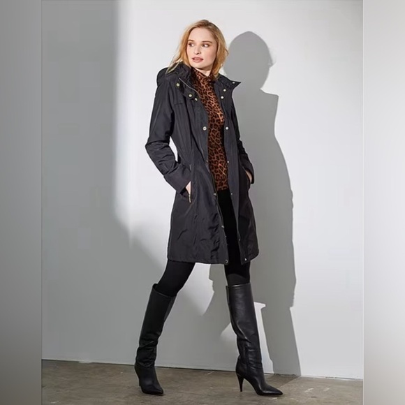 MICHAEL Michael Kors Large black gold Stretch Knit Twill Pull-On Leggings casual - Picture 6 of 13